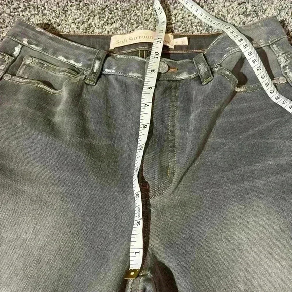 Soft Surroundings Ultimate Denim High-rise Foil Skinny Jeans Size 4 Gray - Picture 11 of 11
